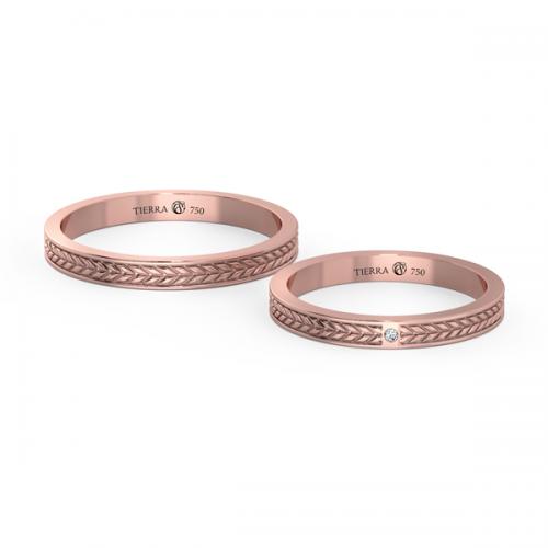 Nhẫn cặp vàng hồng mới lạ, khác biệt